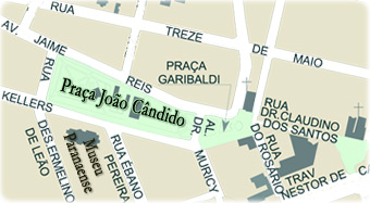 Mapa Praça João Cândido