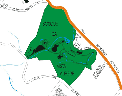 Mapa do Bosque Vista Alegre